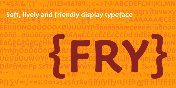 Schriftart Fry